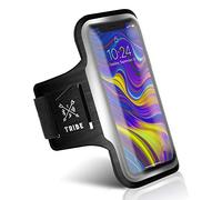 TRIBE Running Phone Holder Armband. iPhone & Galaxy Cell Phone Sports Arm Bands for Women, Men, Runners, Jogging, Walking, Exercise & Gym Workout. Fits All Smartphones. Adjustable Strap, CC/Key Pocket