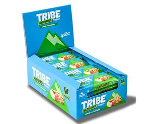 TRIBE x Wildfarmed Vegan Flapjack Bars - Apple & Raspberry Oat Bars (16 x 50g Multipack Box) | Healthy Energy Snacks | Source Of Fibre, Natural Ingredients | Sustainable Oats | Breakfast Bars