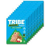 TRIBE x Wildfarmed Vegan Flapjack Bars - Apple & Raspberry Oat Bars (36 x 50g Multipack Box) | Healthy Energy Snacks | Source Of Fibre, Natural Ingredients | Sustainable Oats | Breakfast Bars