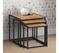 Tribeca Euro Oak Nest of 3 Tables