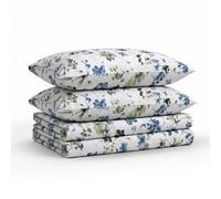 Tribeca Living AMAL4PSSTWXBL Extra Deep Pocket Sheet Set, Twin XL, Amalfi Blue/Multi