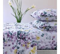 Tribeca Living Azores Home Juliette Printed Deep Pocket Sheet Set Purple Full (Model: JUL110SHEFUPU)