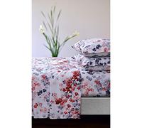 Tribeca Living Azores Home Juliette Printed Deep Pocket Sheet Set Red Queen, JUL110SHEQURE