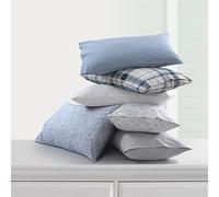 Tribeca Living Cotton Percale California King Size Bed Sheet Set, 300 Thread Count, Extra Deep Pockets, Printed Emma Floral Grey