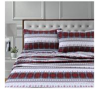 Tribeca Living Deep Pocket Sheet Set, Comfy Stripe, Full
