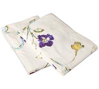 Tribeca Living FLFG170PCST Printed 170-GSM Cotton Flannel Pillowcases, Standard, Floral Garden