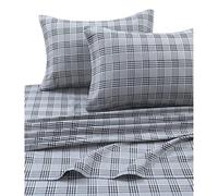 Tribeca Living SAVA200SHEETTWX Flannel Deep Pocket Sheet Set, Twin XL, Savannah Plaid Multi