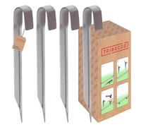TRIBECCO 4 x Ground Spike Trampoline Anchor Weights, Ground Anchors for Trampolines, Tarpaulin or Tent, Made of Galvanised Iron