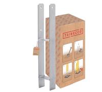 TRIBECCO H-post support for embedding in concrete (101 x 101/600) hot-dip galvanised, total height: 600 mm, material thickness: 5 mm, clear width: 90 mm, flat steel, H-concrete anchor for heavy wooden