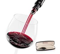 TRIBELLA Classic Wine Aerator, Multi-Stream Wine Aeration 3 Stainless Steel Spouts, Handmade Kitchen Essential, Easy Use, No-Drip Wine Pouring Accessory Gifts for Men in Easy-to-Carry Protective
