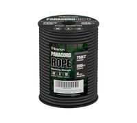 TRIBERION Paracord Rope 750 lb - 200ft 5/32" Parachute Cord 4MM 12-Strand para Cord - Heavy Duty Spool String for Survival,Camping Gear, Survival Bracelet, Clothesline - Black
