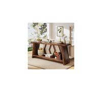 Tribesigns 180 cm Long Sofa Table for Living Room, 2-Tier Narrow Console Table with Storage, Wood Foyer Entryway Couch Table for Hallway, Entrance