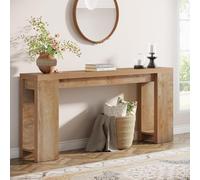 Tribesigns 63-Inch Extra Long Console Table, Farmhouse Wood Sofa Table Behind Couch, Narrow Entryway Accent Table for Living Room, Hallway, Entrance