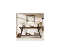 Tribesigns 70.9-Inch Narrow Long Entryway Console Table, Industrial Sofa Table Behind Couch with 2-Tier Storage Shelf for Hallway, Living Room,