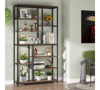 Tribesigns 79 inches Tall Bookshelf Bookcase 8-Tier Staggered Bookcase