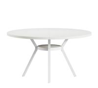 Tribesigns Round Dining Table, 120CM Large Kitchen Tables for 6-8 People,Modern Style with Metal Legs for Dining Room Kitchen Cafe (Only Table)