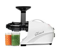 Tribest Solostar 4 SS-4200-B Horizontal Slow Masticating Cold Press Juicer, White by Tribest