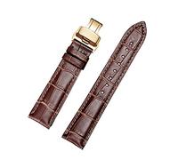Triblanc Quick Release Leather Watch Straps with Deployment Buckle Clasp,18mm 20mm 22mm 24mm,Replacement Black Brown Blue Bands for Men Women