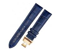 Triblanc Quick Release Leather Watch Straps with Deployment Buckle Clasp,18mm 20mm 22mm 24mm,Replacement Black Brown Blue Bands for Men Women