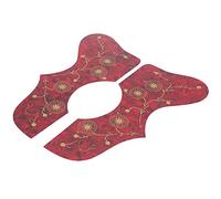 Tribute Acoustic Guitar Pickguard | Set of Two for Front & Back Protection | Ideal for Wood Guitars | Premium Quality & Design (Red)
