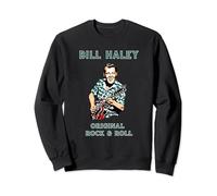 Tribute to Original Rock n Roller Bill Haley Portrait Sweatshirt
