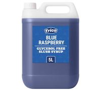 TRICA Glycerol Free Blue Raspberry Slush Syrup 5 Litre Concentrate for Slush Machines Snow Cones Shaved Ice Drinks and Frozen Treats