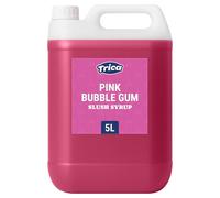 TRICA Pink Bubblegum Slush Syrup 5L - Concentrated Bubblegum Flavour Snow Cone Syrup for Slush Machines, 6:1 Dilution Ratio, 5 Litres