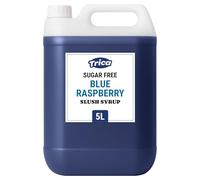TRICA Sugar Free Blue Raspberry Slush Syrup 5L - Concentrated Blue Raspberry Flavour Snow Cone Syrup for Slush Machines, 6:1 Dilution Ratio, 5 Litres