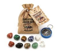 tricase Gemstone Hunter Set I Archaeology Adventure Kit with Real Gemstones & Compass I Explorer Gift for Boys from 8 Years