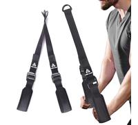 Tricep Rope Cable Attachment Adustable Length (24-54 Inch),Ideal Alternative for 27 36 49 Inch Long Tricep Ropes, Greater Range of Motion,Pull Down Rope Extension Straps Cable Crossover Accessories