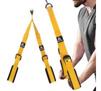 Tricep Rope Cable Attachment Adustable Length (24-54 Inch),Ideal Alternative for 27 36 51 Inch Long Tricep Ropes, Greater Range of Motion,Pull Down Rope Extension Straps Cable Crossover Accessories