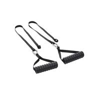 Tricep Rope Pull Down Bar Cable Attachment for Biceps Triceps Back and Chest Workout with Grip Handle for Lat Pulldown and Rowing(Black B)