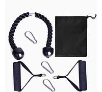 Tricep Rope Tricep Push Pull Down Rope Cord 7 Pcs/Set with Carabiner Handles Triceps Pull Down Rope for Arm Strength Workout Training