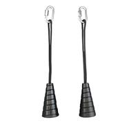 Triceps Rope Attachment - 2X Pull Down Cable Rope, Exercise Machine Accessory, Strong Workout Equipment | Includes Carabiner with Anti Floss Design
