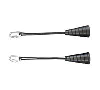 Triceps Rope Cable Attachment - 2 x Conical Triceps Pull Rope with Spiral Handle, Triceps Rope for Pressure Movement in the Gym, Fasteners for Training Equipment, Pulley System, Rope Fasteners