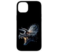 Triceratops Art Dinosaur Graphic Illustration Print Motif Case for iPhone 14 Plus