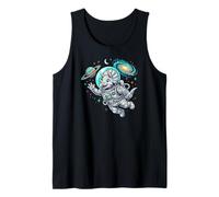 Triceratops Astronaut, Fun Space Dino Galactic Adventure Tank Top