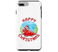 Triceratops Christmas Dinosaur Xmas Funny Case for iPhone 7 Plus/8 Plus