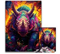 Triceratops_ Colorful 1000 Piece Jigsaw Puzzles for Adults Paper Jigsaw Puzzles Perfect for Christmas Halloween Easter New Year 1000 PCS(38x26cm)