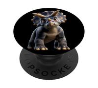 Triceratops Dinosaur I Love Dinosaurs Dino Cute Triceratops PopSockets Adhesive PopGrip