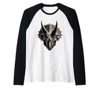 Triceratops Dinosaur I Love Dinosaurs Dino Cute Triceratops Raglan Baseball Tee