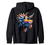 Triceratops Dinosaur I Love Dinosaurs Dino Cute Triceratops Zip Hoodie