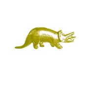 Triceratops Dinosaur PP-G18 GOLD CHROME FINISH English Pewter pin badge with butterfly clasp clip
