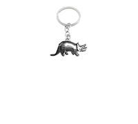 Triceratops Dinosaur PP-G18 made of fine English Pewter on a split ring keyring