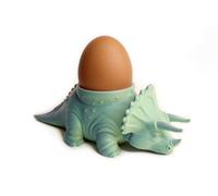 Triceratops Egg Holder Eggs Cups for Family Breakfast - Fun Eggs Cup, Novelty Easter Kitchen Gift, Single or Twin Pack, for Soft and Hard Boiled Eggs, Four-Colour Multicolour Gradient (Triceratops)