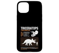 Triceratops Funny Size Chart Dinosaur Case for iPhone 15 Plus