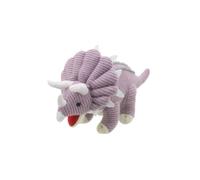 Wilberry - Knitted - Small Lilac Triceratops Dinosaur Soft Toy - WB004309, Pink