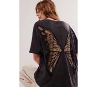 Tricia Fix Butterfly Tee at Free People in Black, Size: Small - female