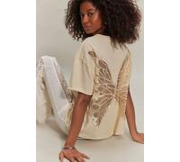 Tricia Fix Butterfly Tee at Free People in Sand, Size: Small - female