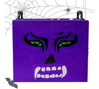 Trick Candy Box Square Wooden Container in Scary Design